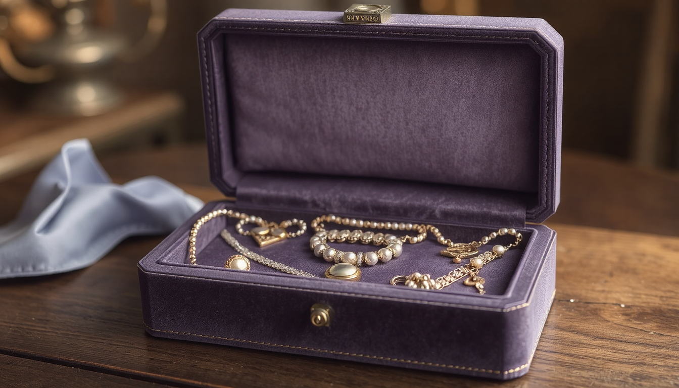 how to clean velvet jewelry box