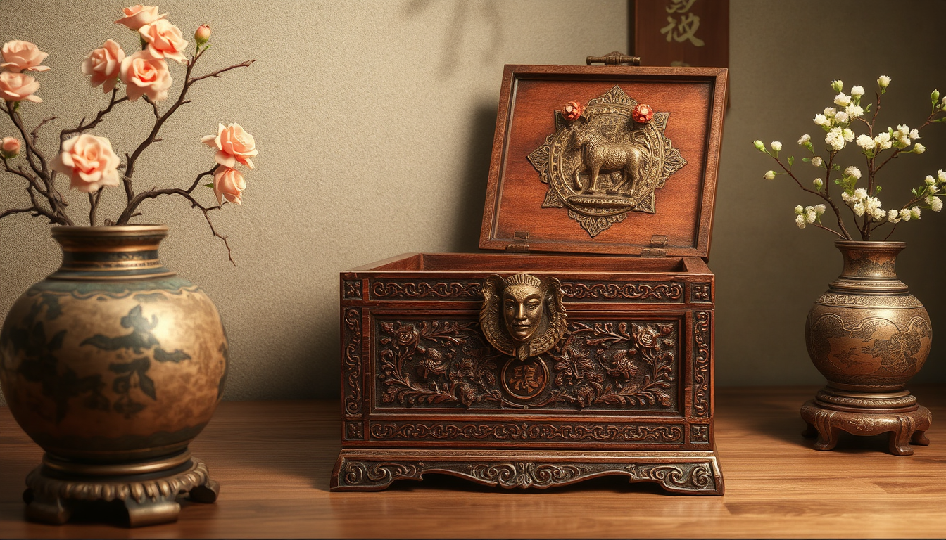 chinese wood jewelry box