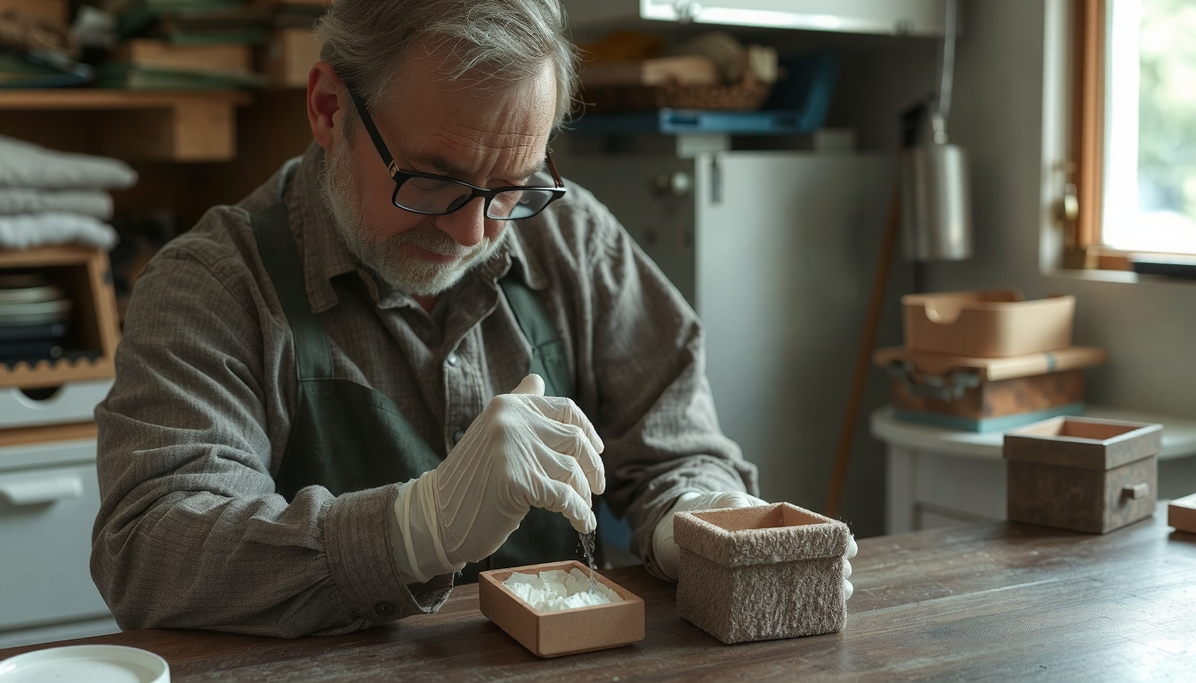 how to clean felt jewelry box