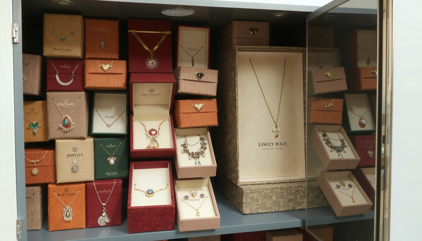 how to store jewelry boxes