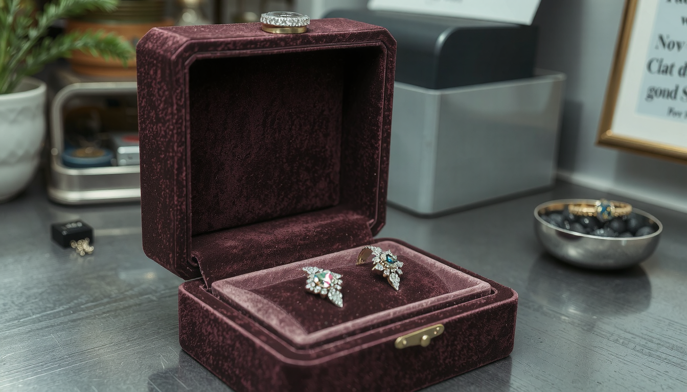 how to line jewelry box with velvet