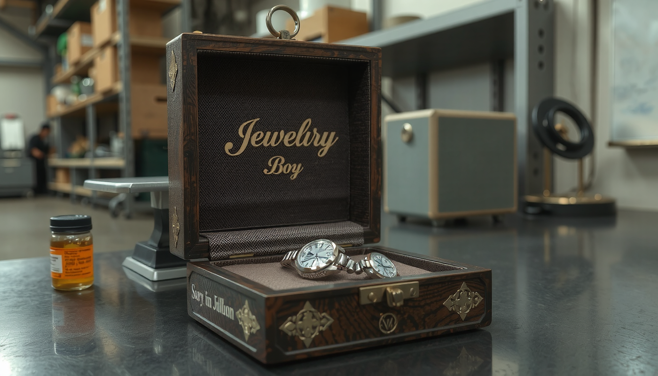 men's personalized jewelry box
