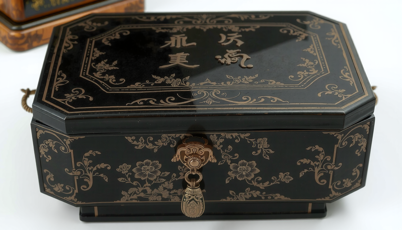 Identifying a Genuine Vintage Chinese Black Lacquer Jewelry Box