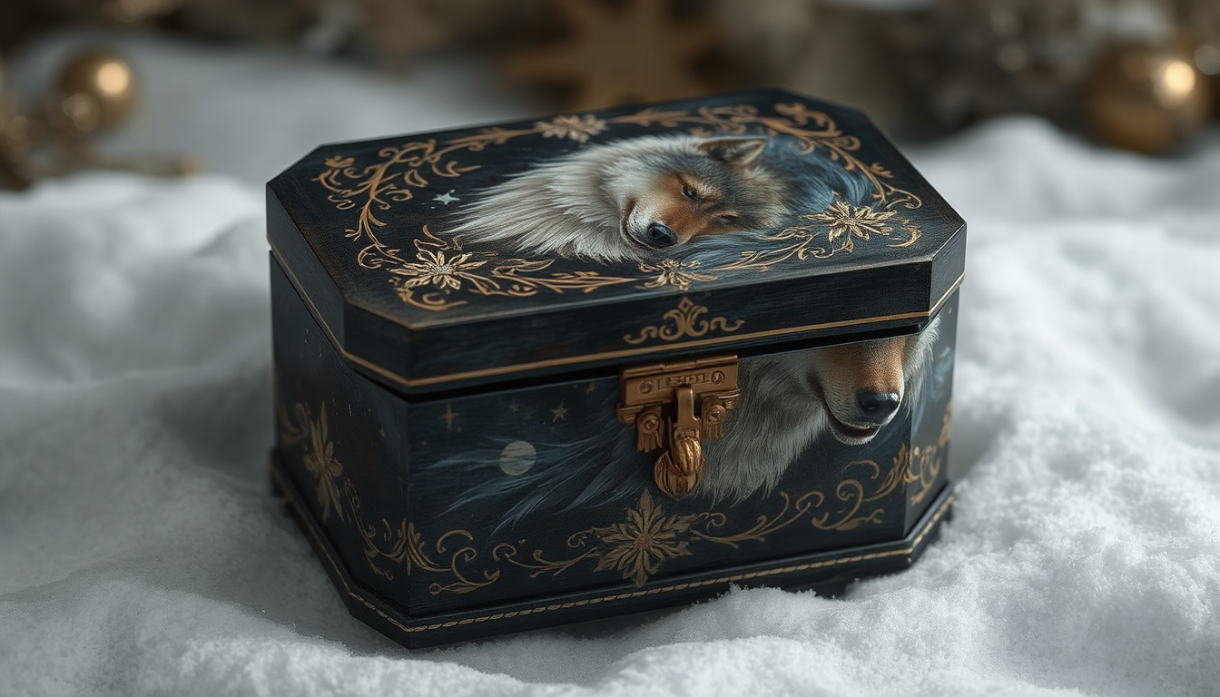 wolf designs jewelry box