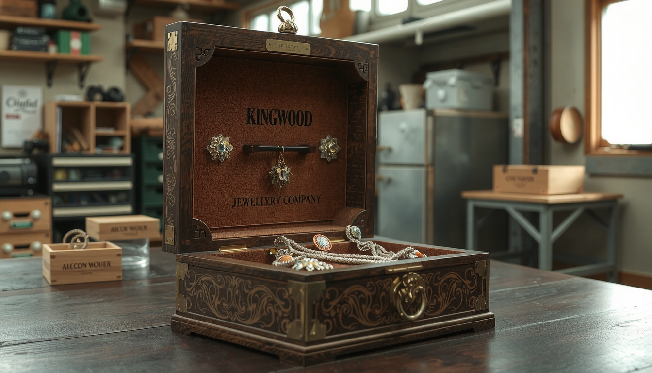 king wood company jewelry box