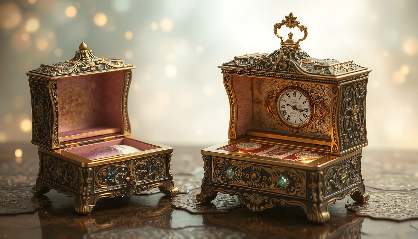 At a Glance: Wind-Up vs. Battery-Powered Jewelry Boxes
