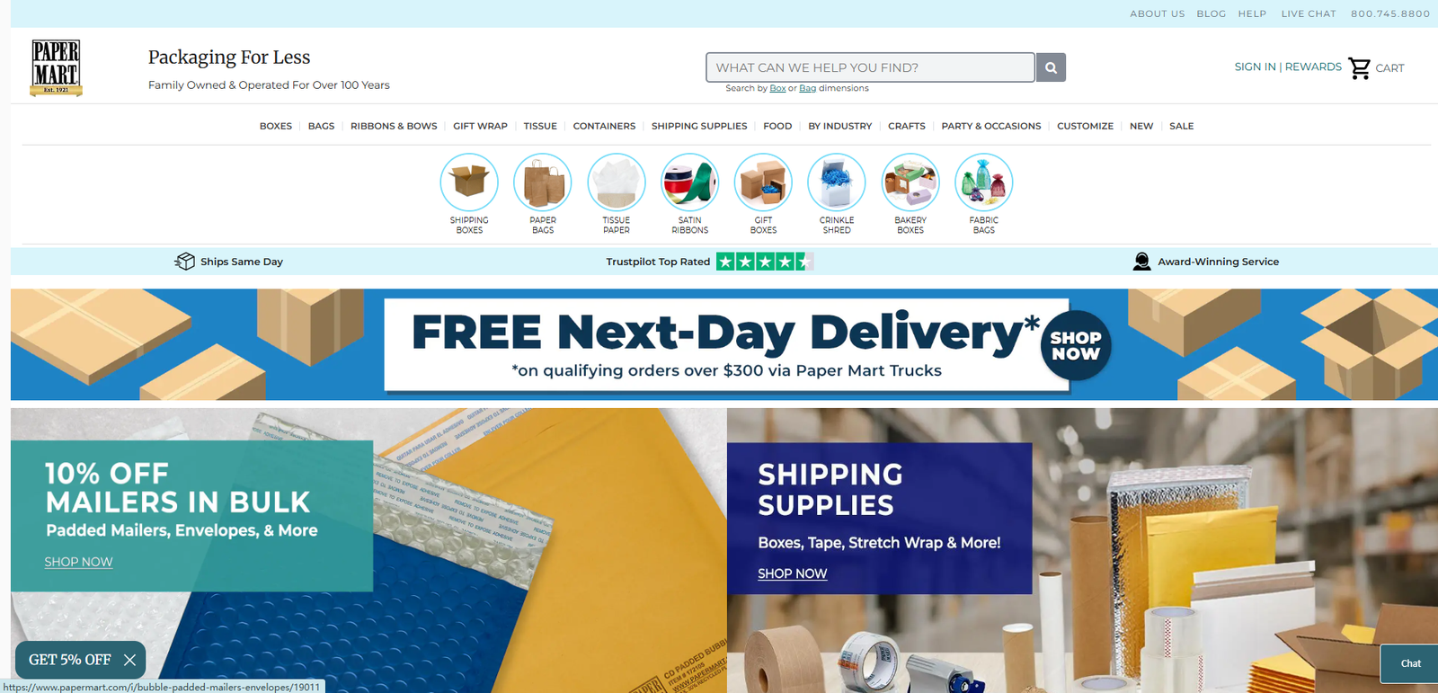 Wholesale Packaging Supplies and Products Overview