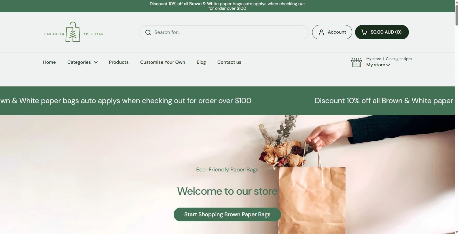 Go Green Paper Bags: Sustainable Packaging Solutions