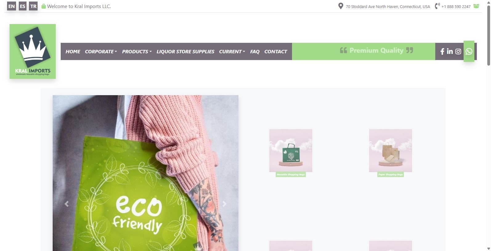 Kral Imports LLC: Leading Kraft Paper Bag Supplier