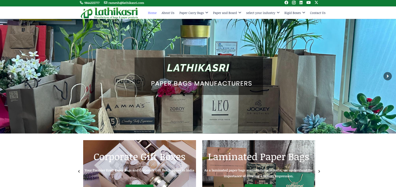 Lathikasri: Leading Paper Bag Manufacturers in India