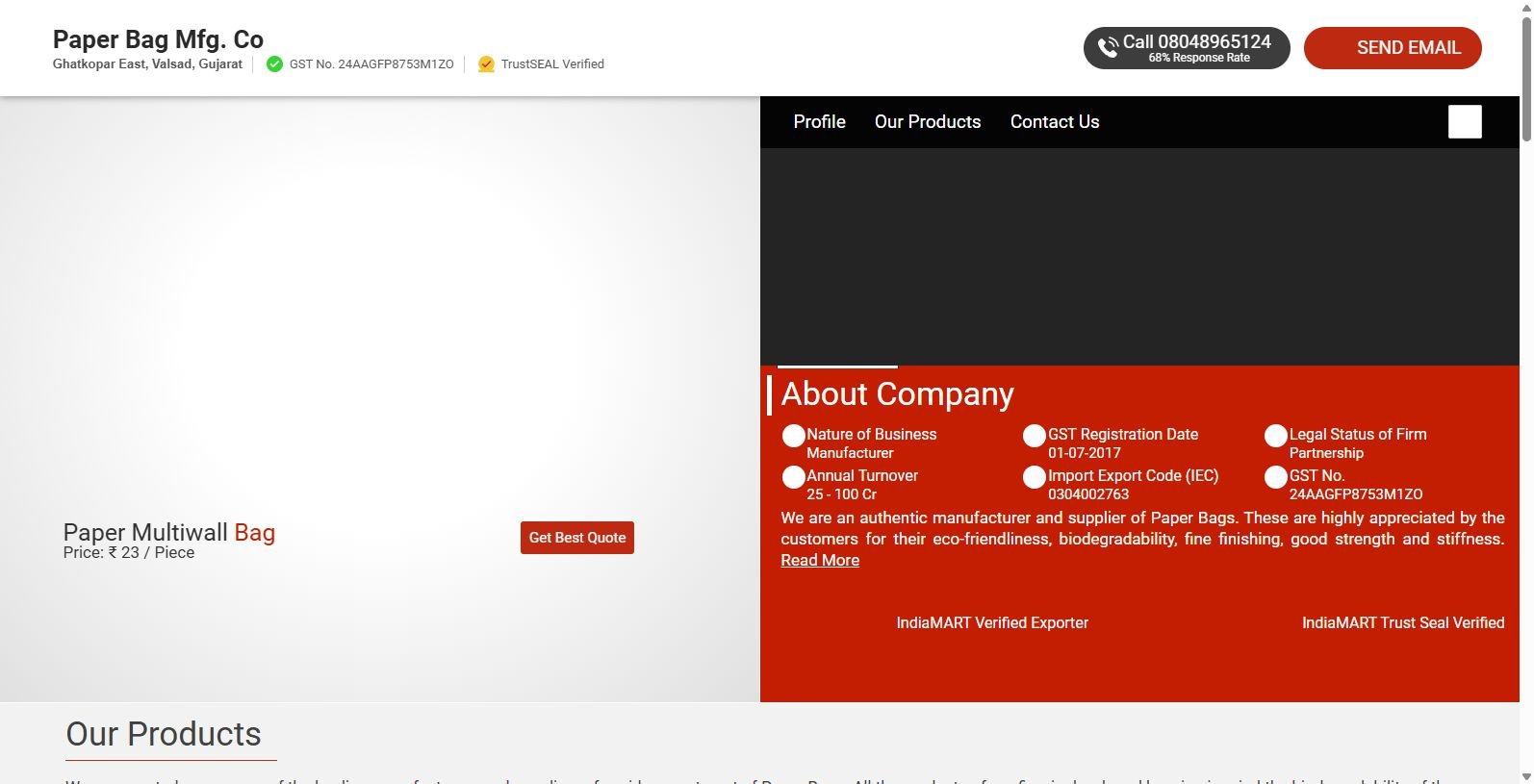 Discover Paper Bag Mfg. Co: Leading Paper Bag Manufacturers