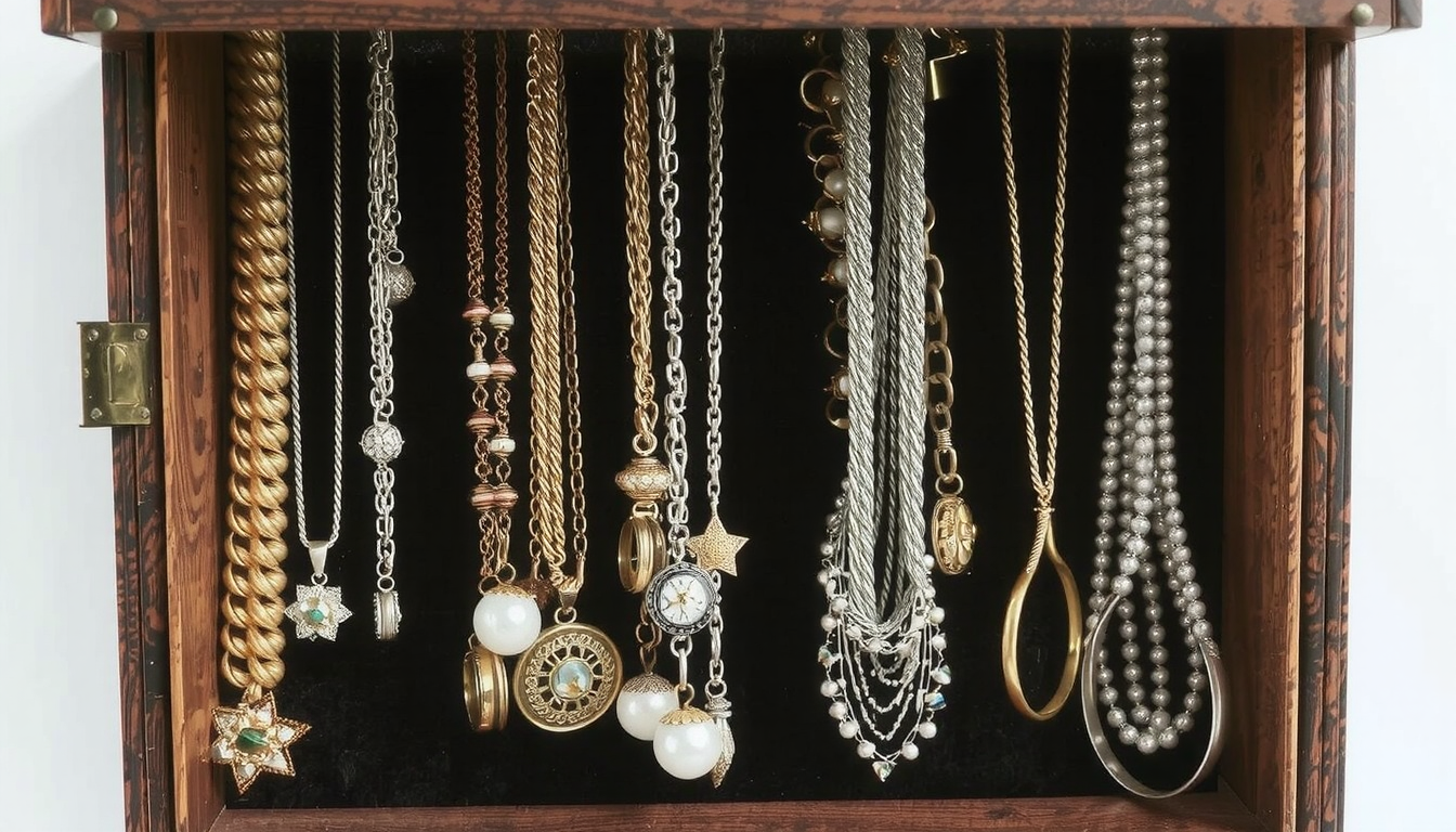 how to keep necklaces from tangling in jewelry box
